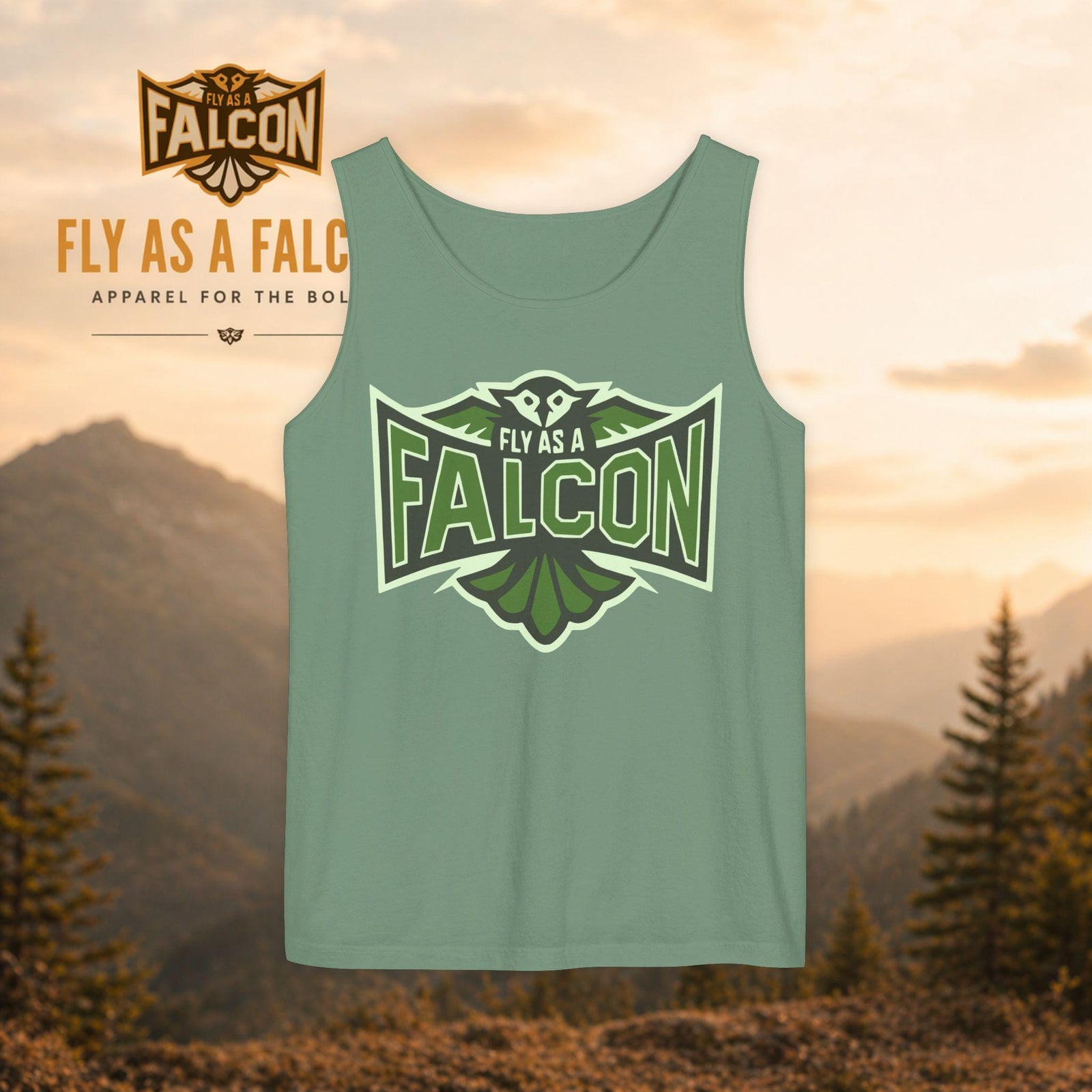 Fly As A Falcon Tank Tops