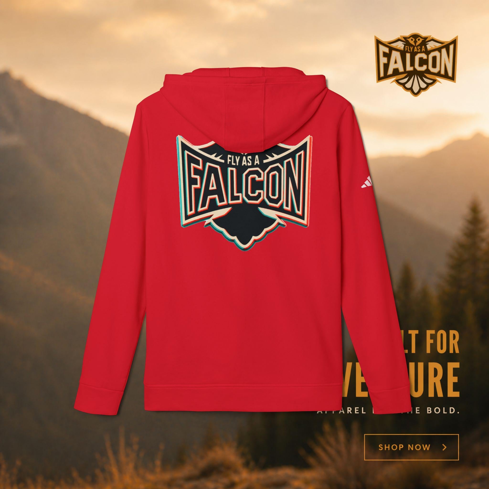 Fly As A Falcon Adidas Pullover Hoodie Retro 3D product image