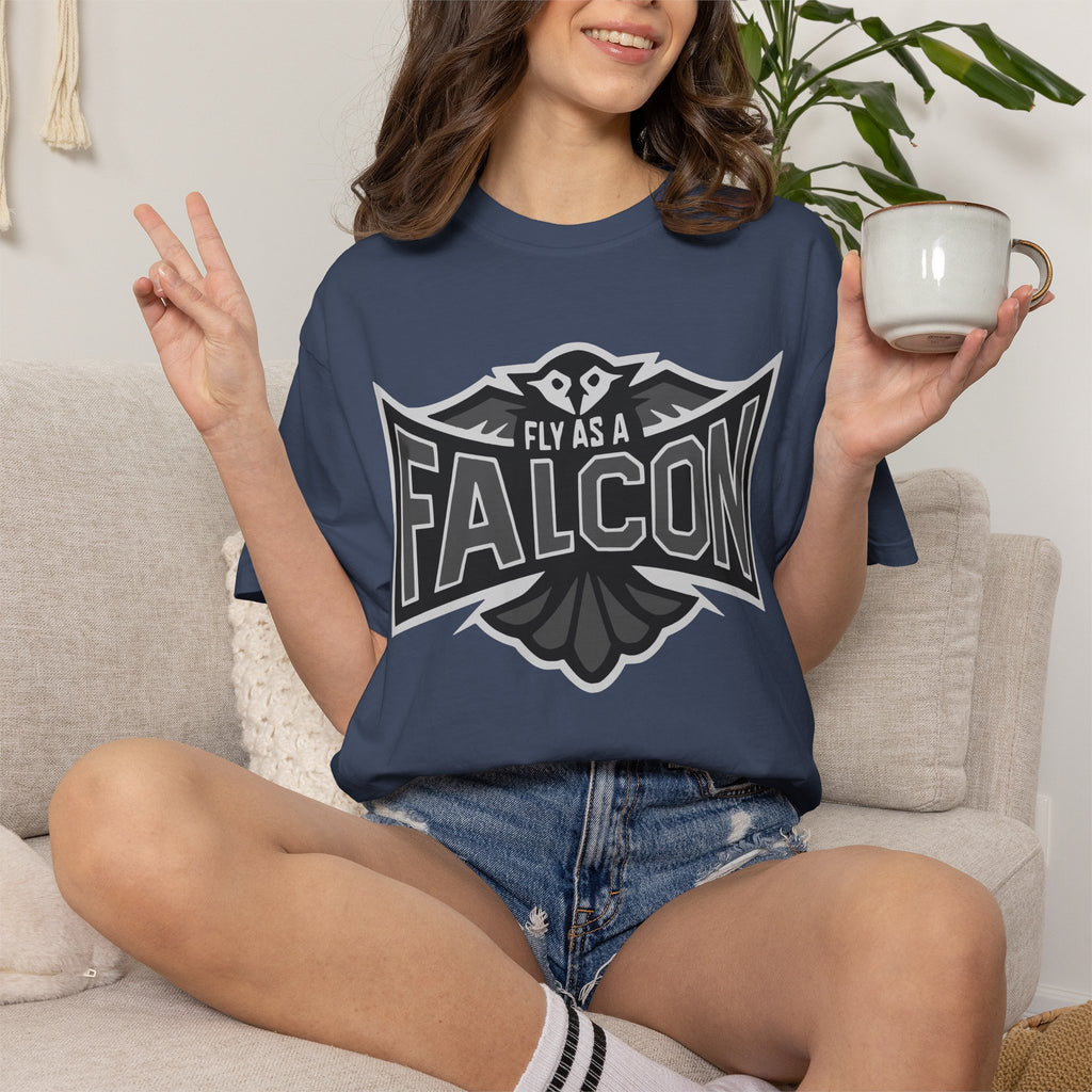 Fly As A Falcon T-Shirt  |  Granite