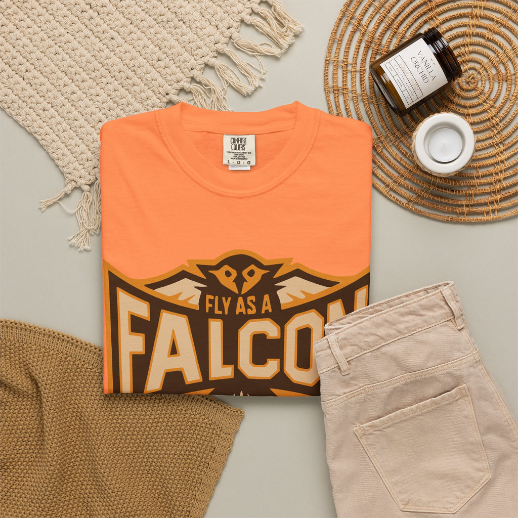 Fly As A Falcon T-Shirt | Sepia