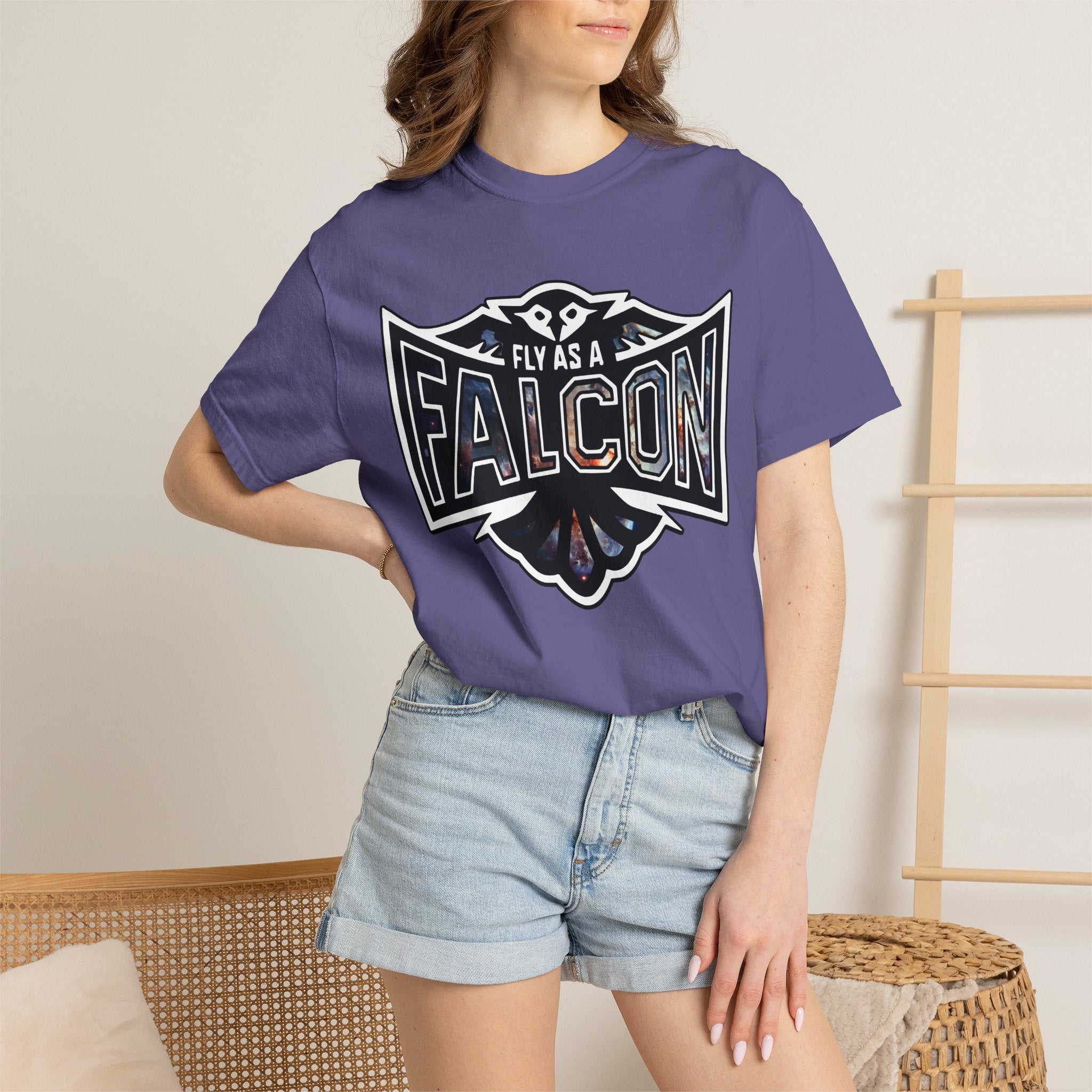 Fly As A Falcon Graphic T-Shirt | Cosmos