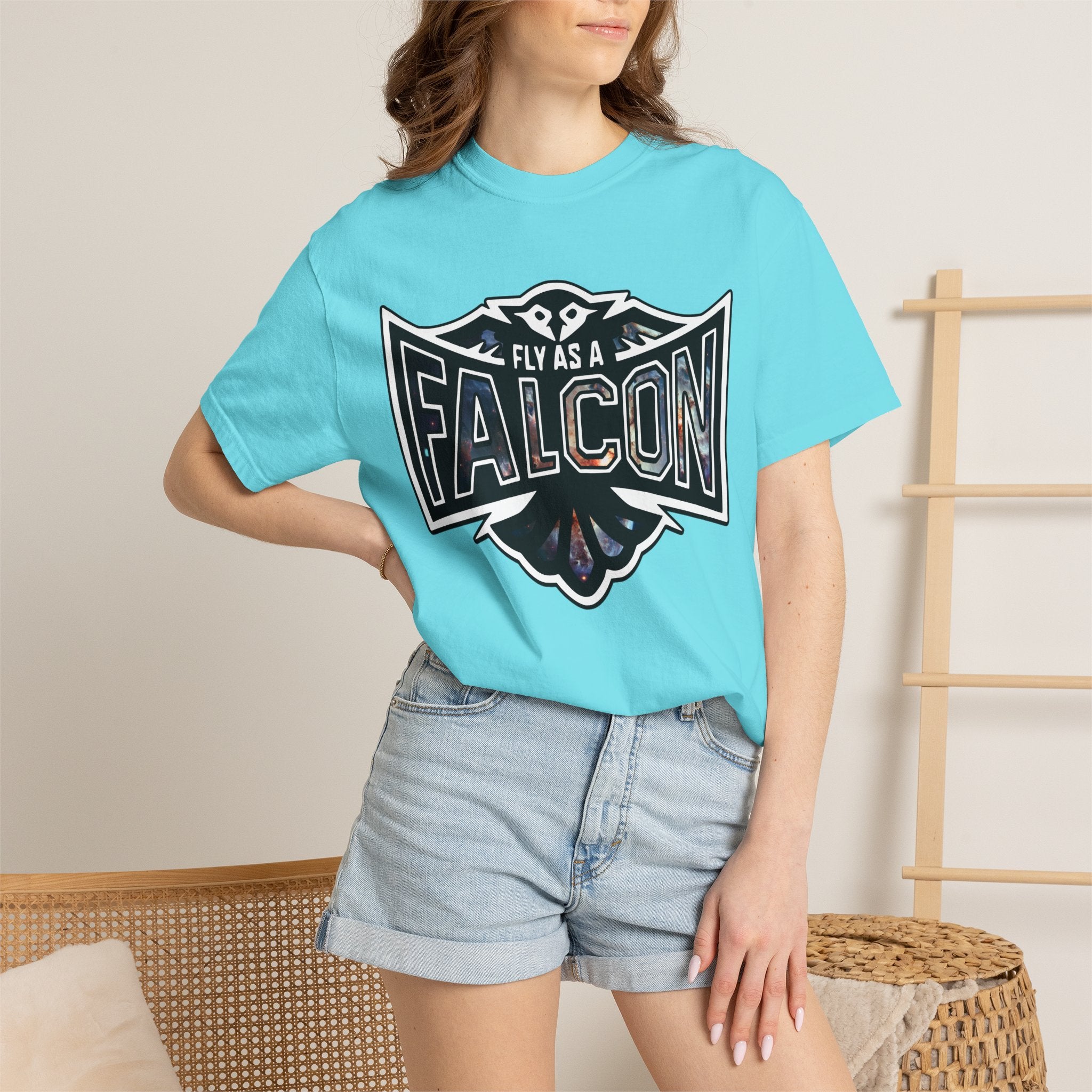 Fly As A Falcon Graphic T-Shirt | Cosmos