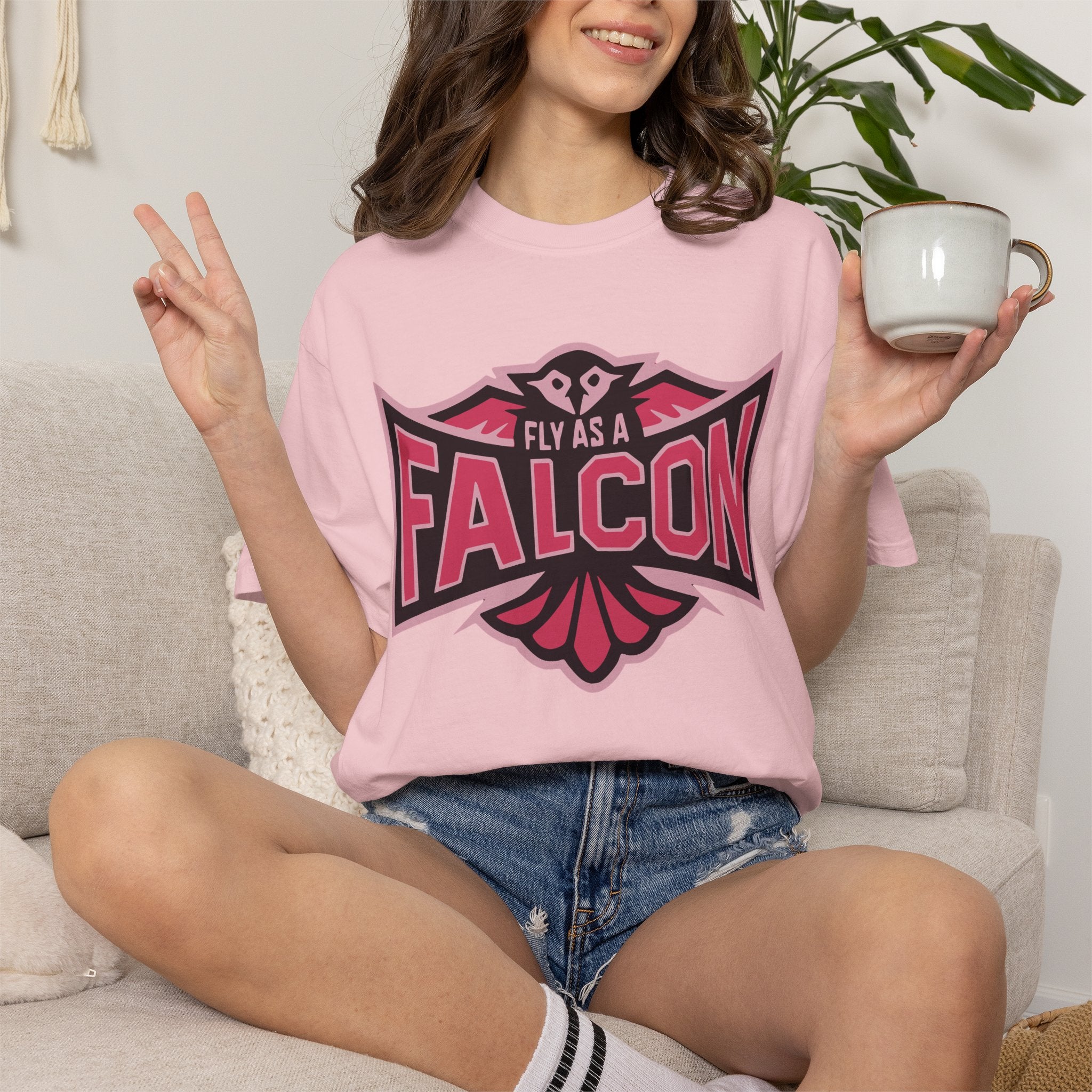 Fly As A Falcon T-Shirt | Wild Rose