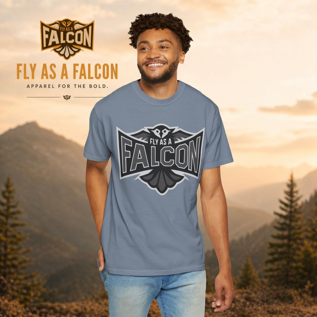 Fly As A Falcon T-Shirt  |  Granite