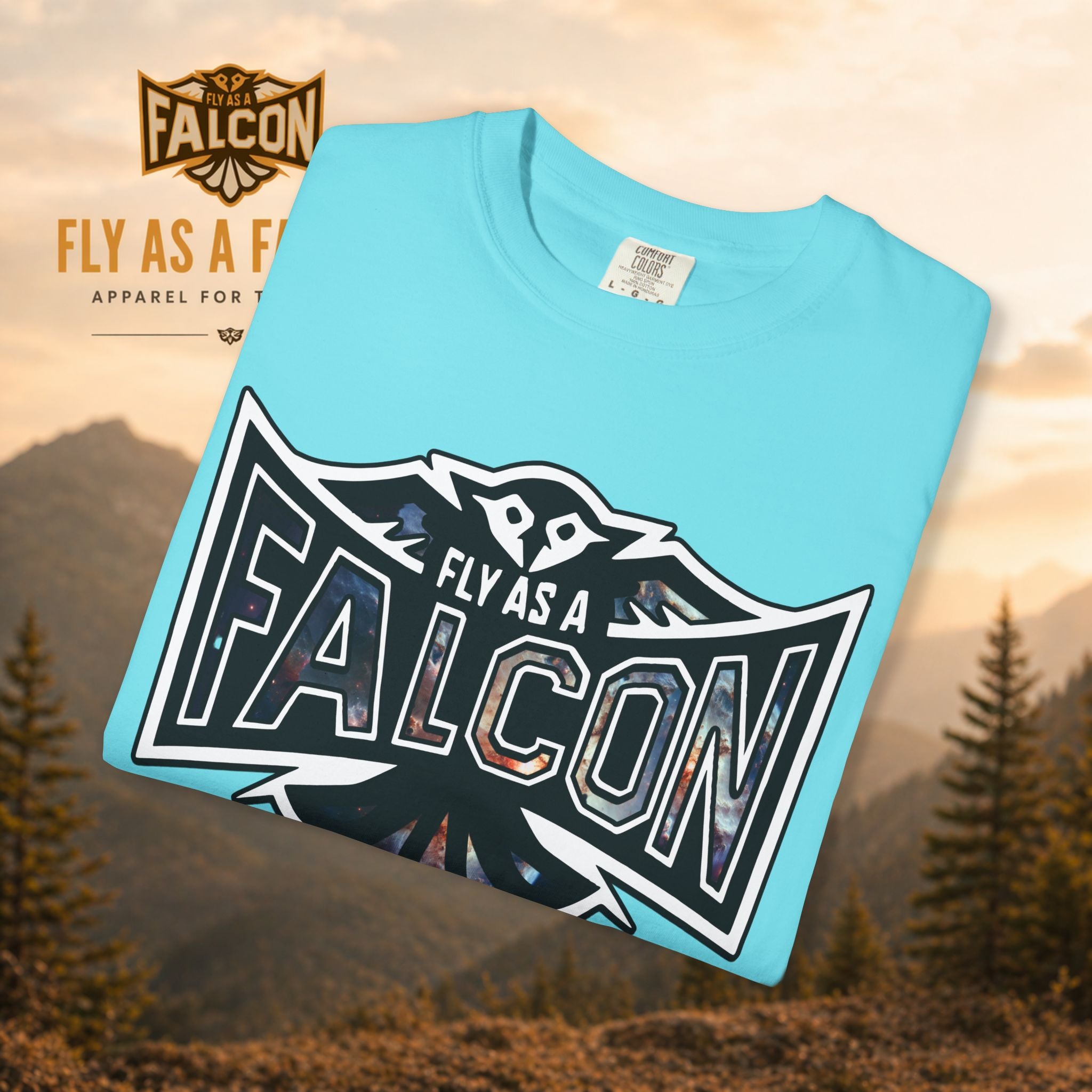 Fly As A Falcon Graphic T-Shirt | Cosmos
