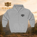 Fly As A Falcon Athletic Full-Zip Hoodie | Granite