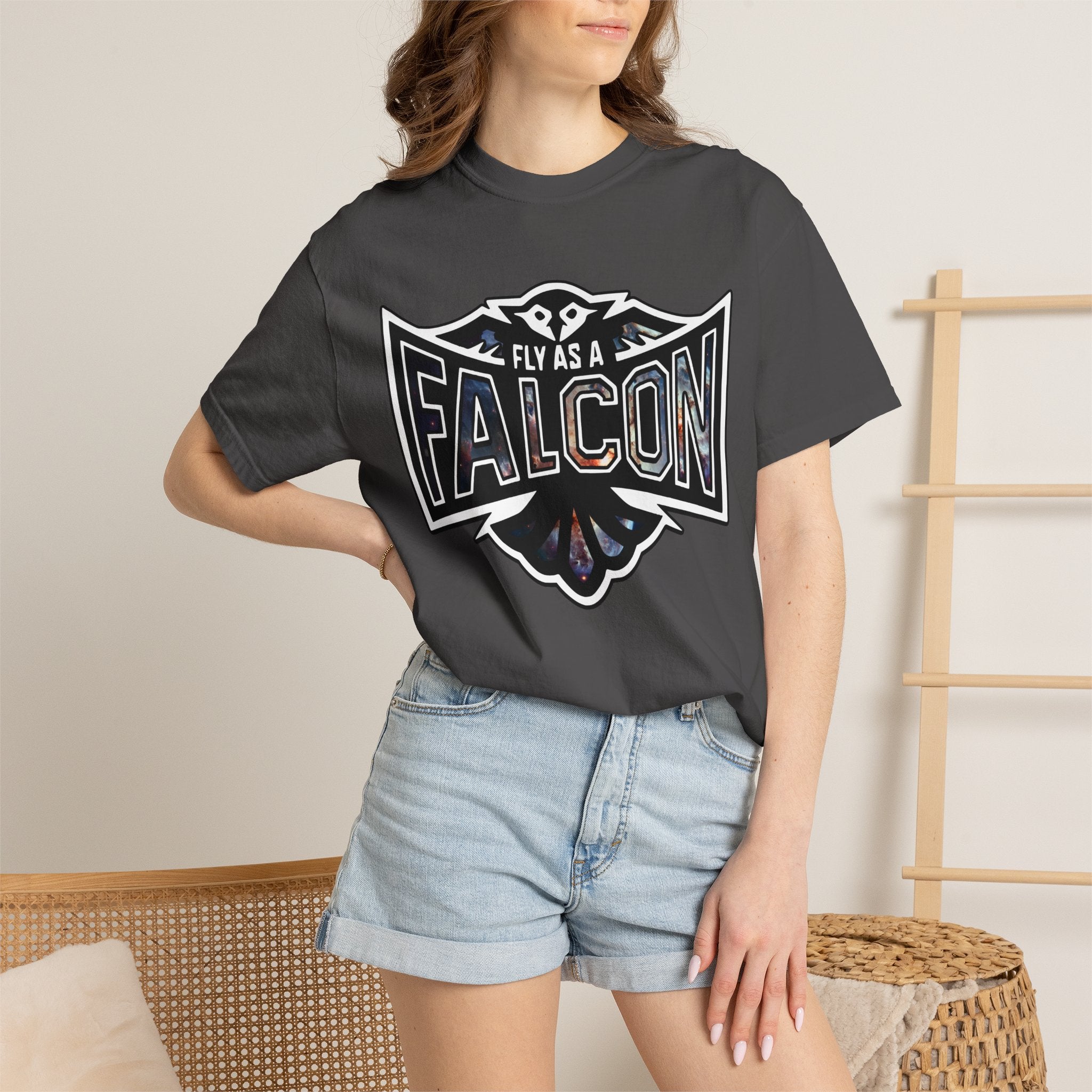 Fly As A Falcon Graphic T-Shirt | Cosmos