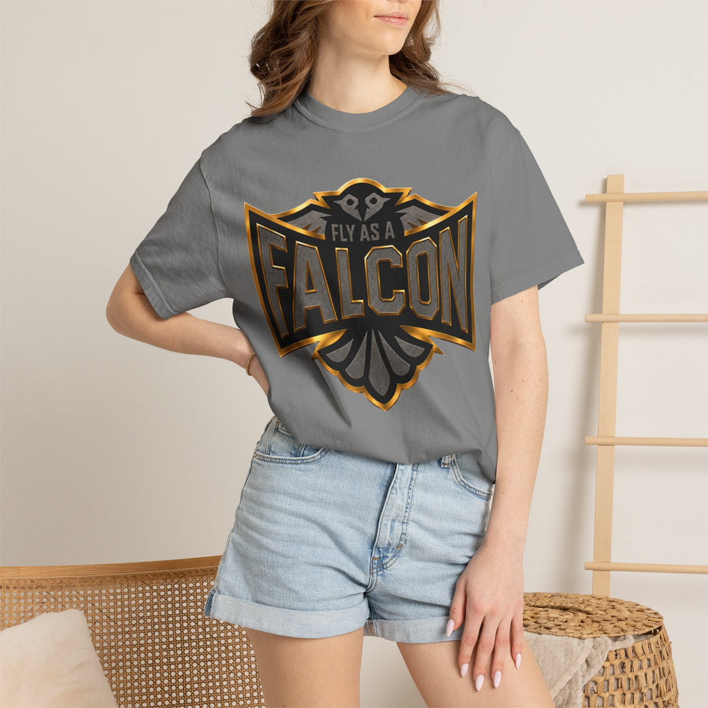 Fly As A Falcon Graphic T-Shirt | Black & Gold Collection 02