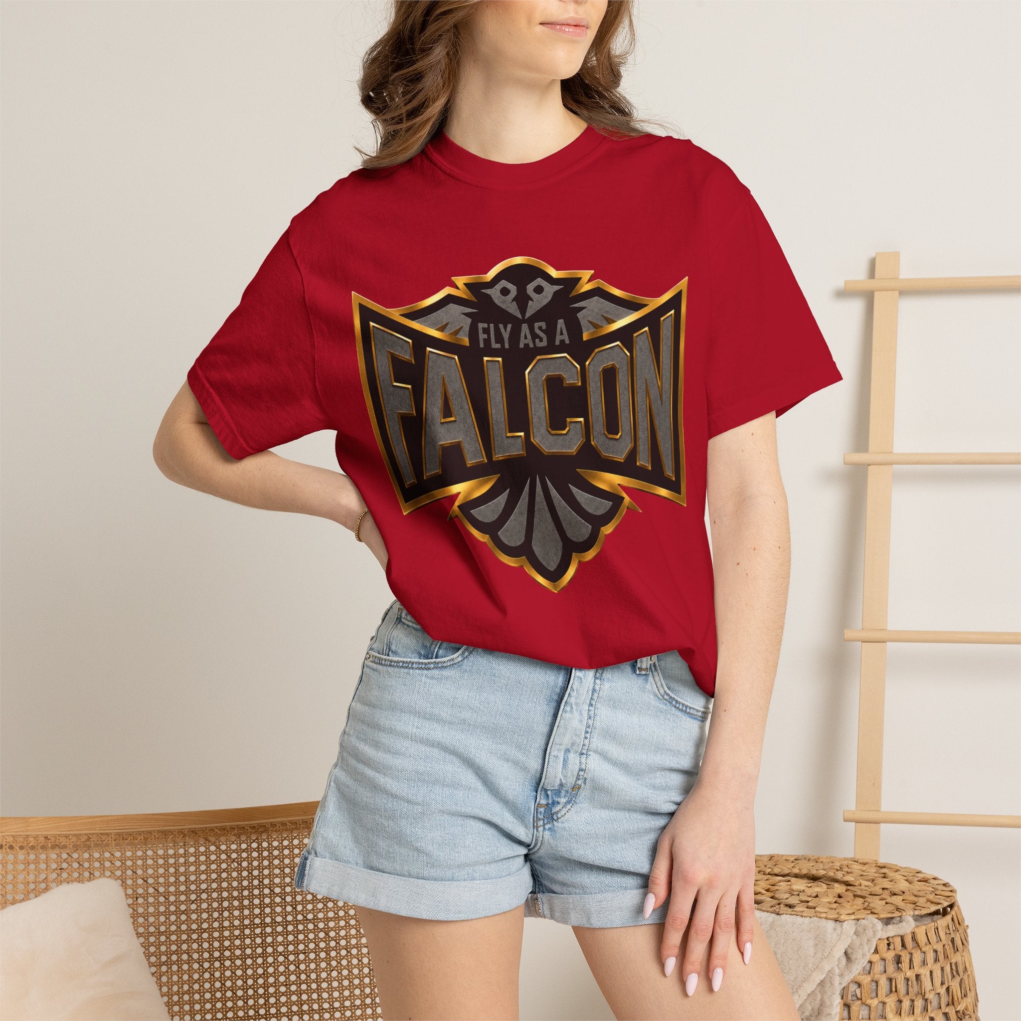Fly As A Falcon Graphic T-Shirt | Black & Gold Collection 02