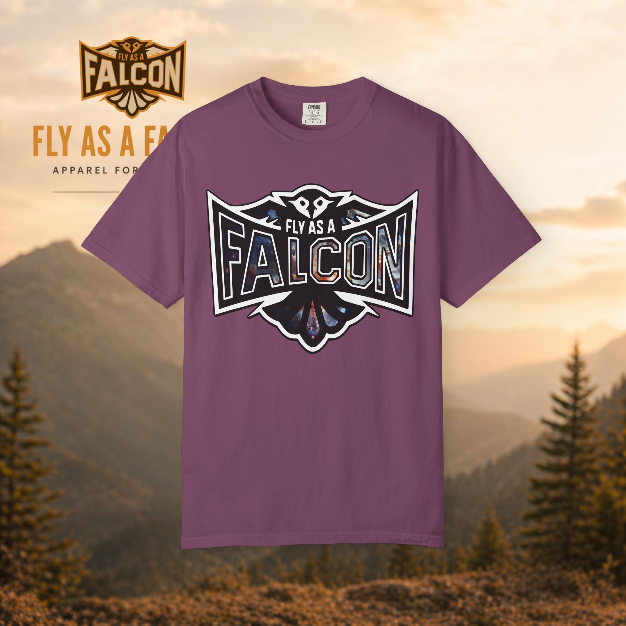 Fly As A Falcon Graphic T-Shirt | Cosmos