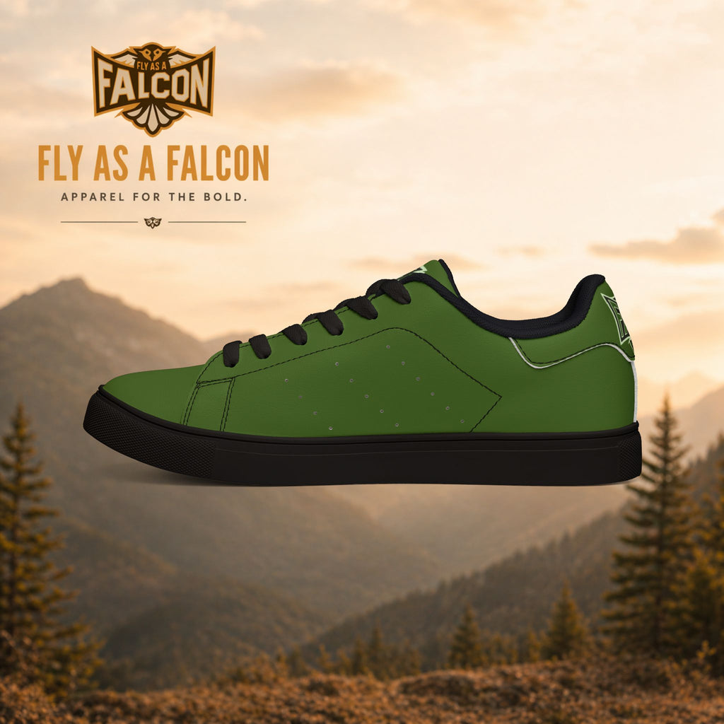 Fly As A Falcon Low-Top Sneakers | Forest Ash