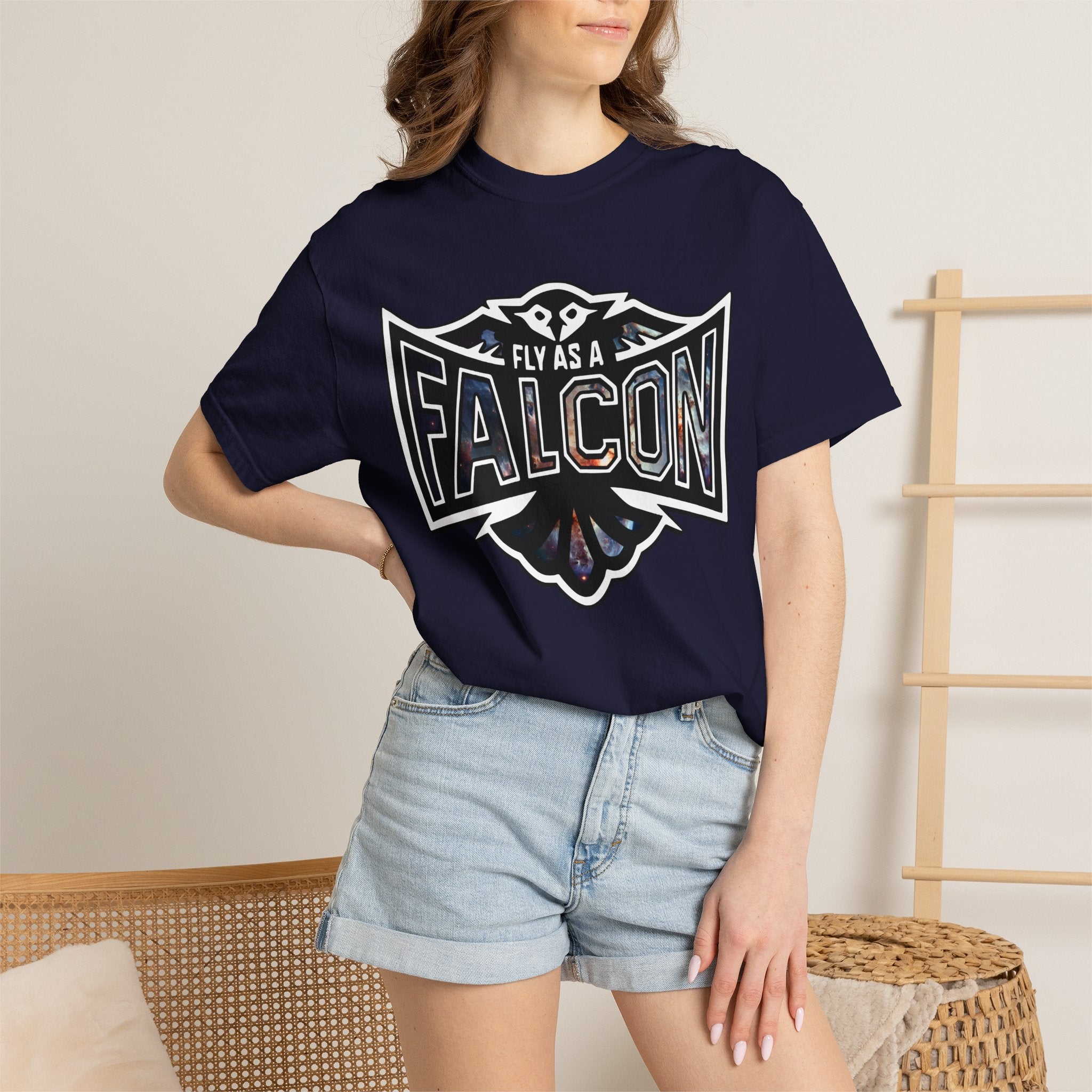 Fly As A Falcon Graphic T-Shirt | Cosmos