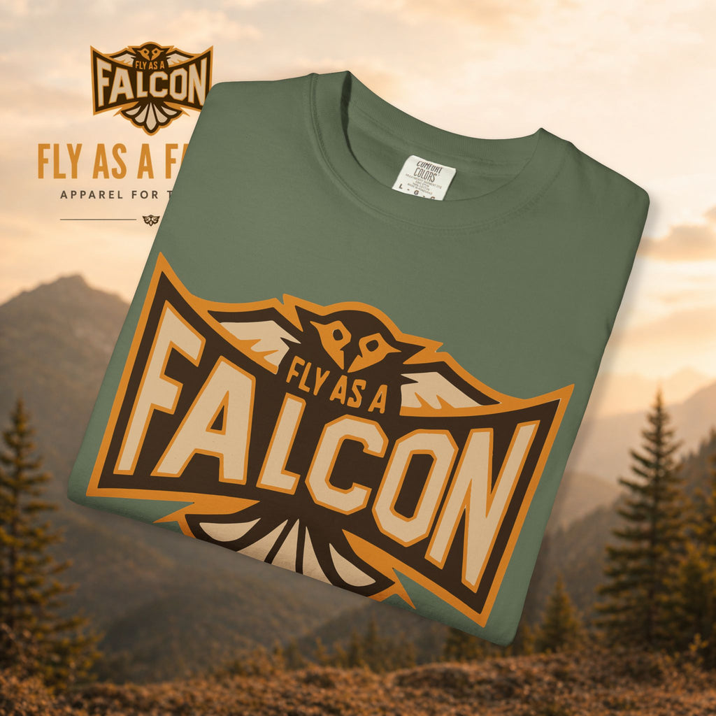 Fly As A Falcon T-Shirt | Sepia