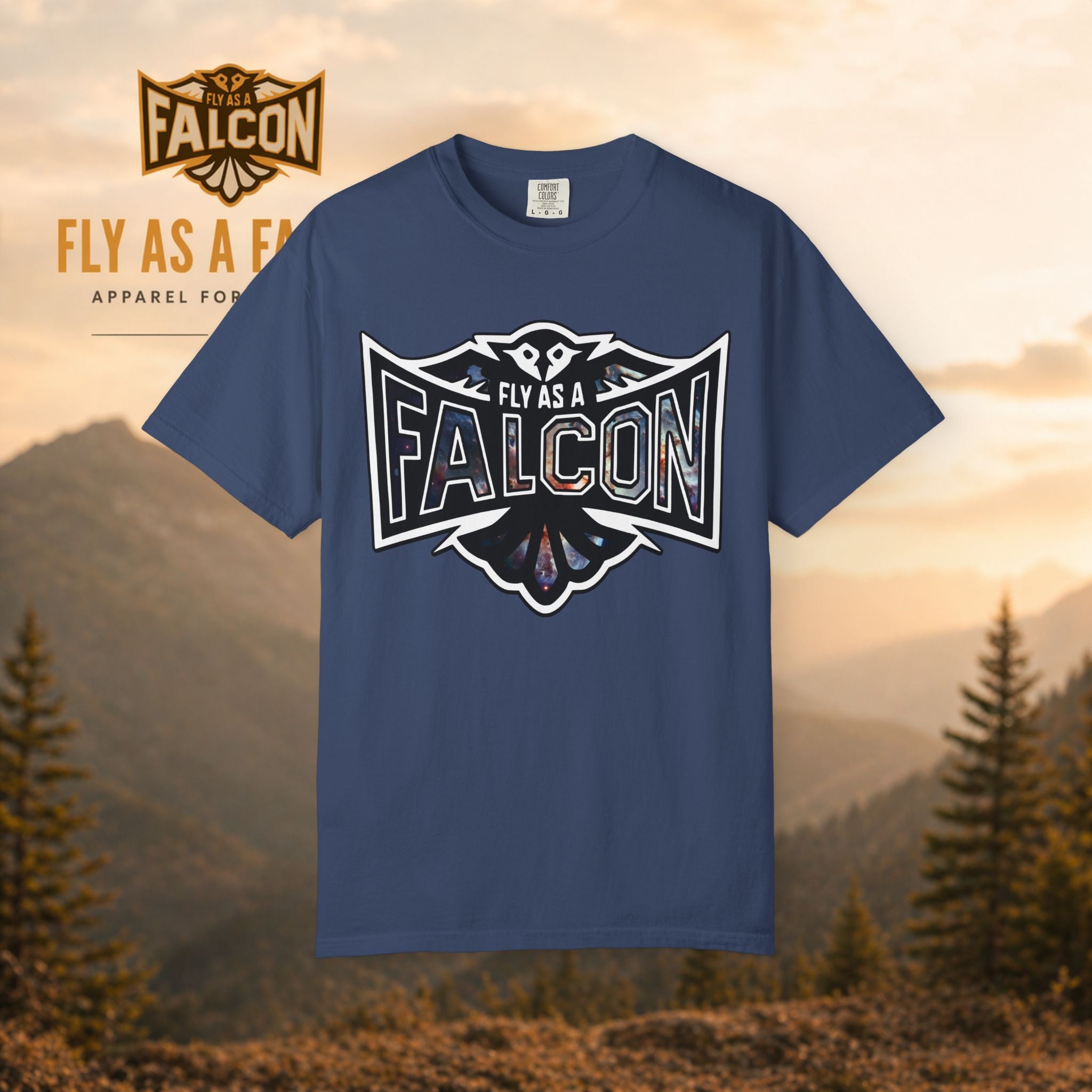 Fly As A Falcon Graphic T-Shirt | Cosmos