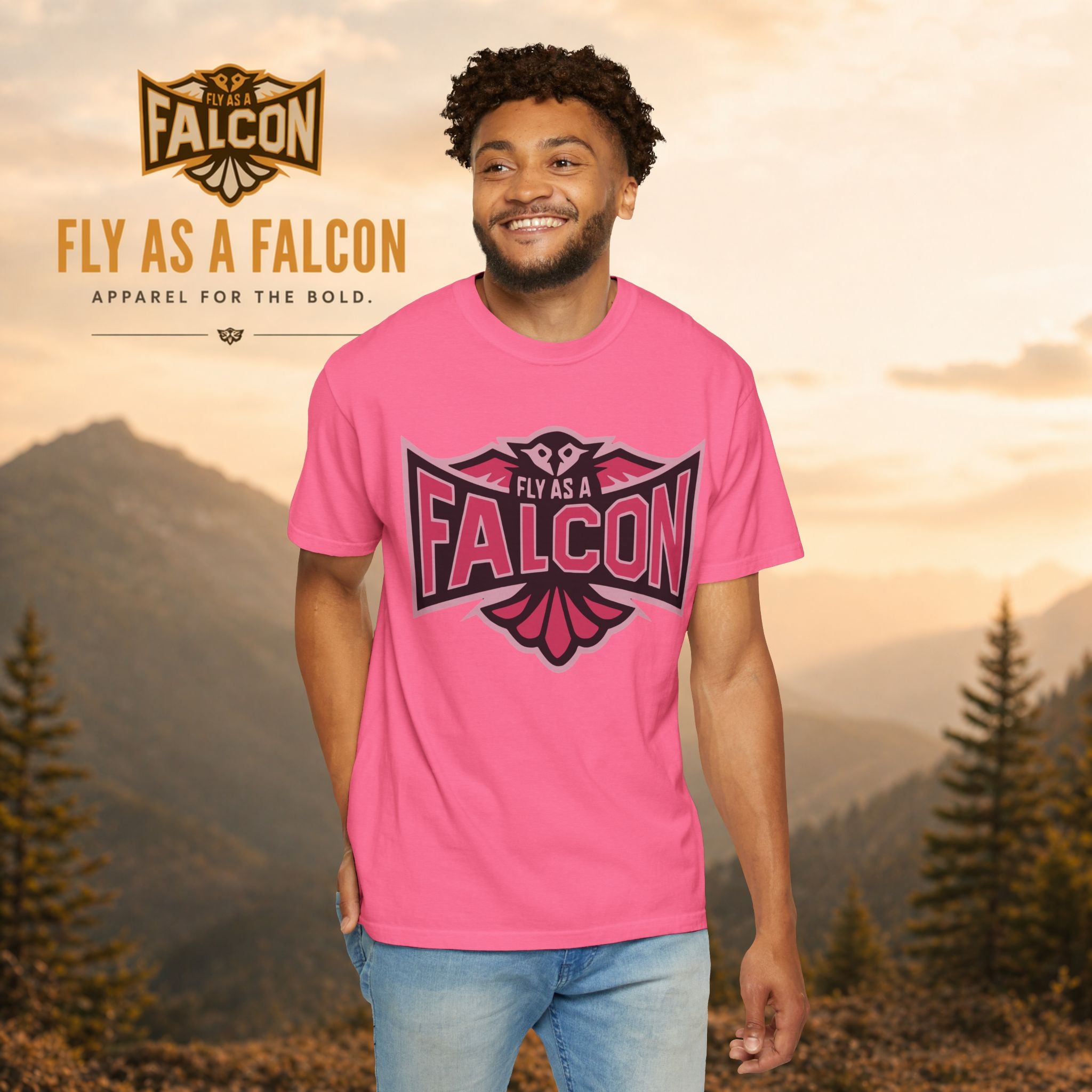 Fly As A Falcon T-Shirt | Wild Rose