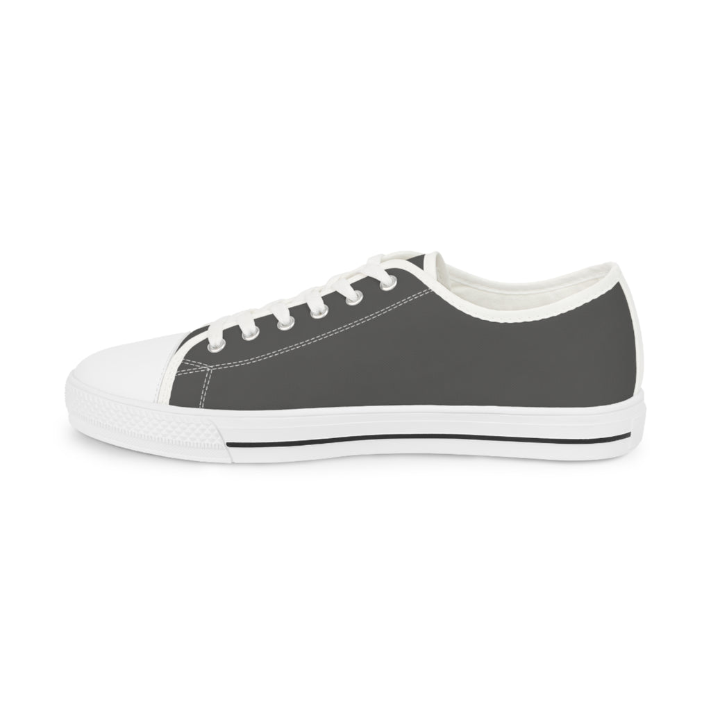 Fly As A Falcon Low Top Sneakers |  Granite Classic Grey Canvas Casual Shoes