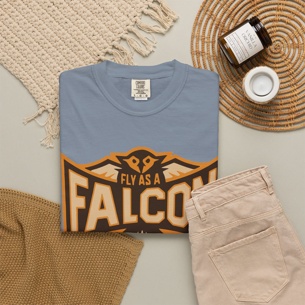 Fly As A Falcon T-Shirt | Sepia