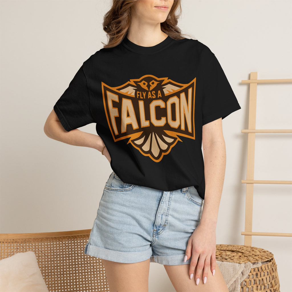 Fly As A Falcon T-Shirt | Sepia