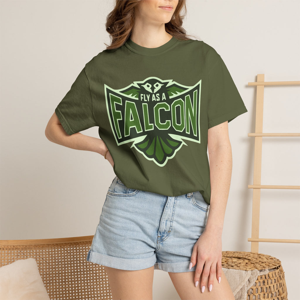 Fly As A Falcon T-Shirt | Forest Ash Retro