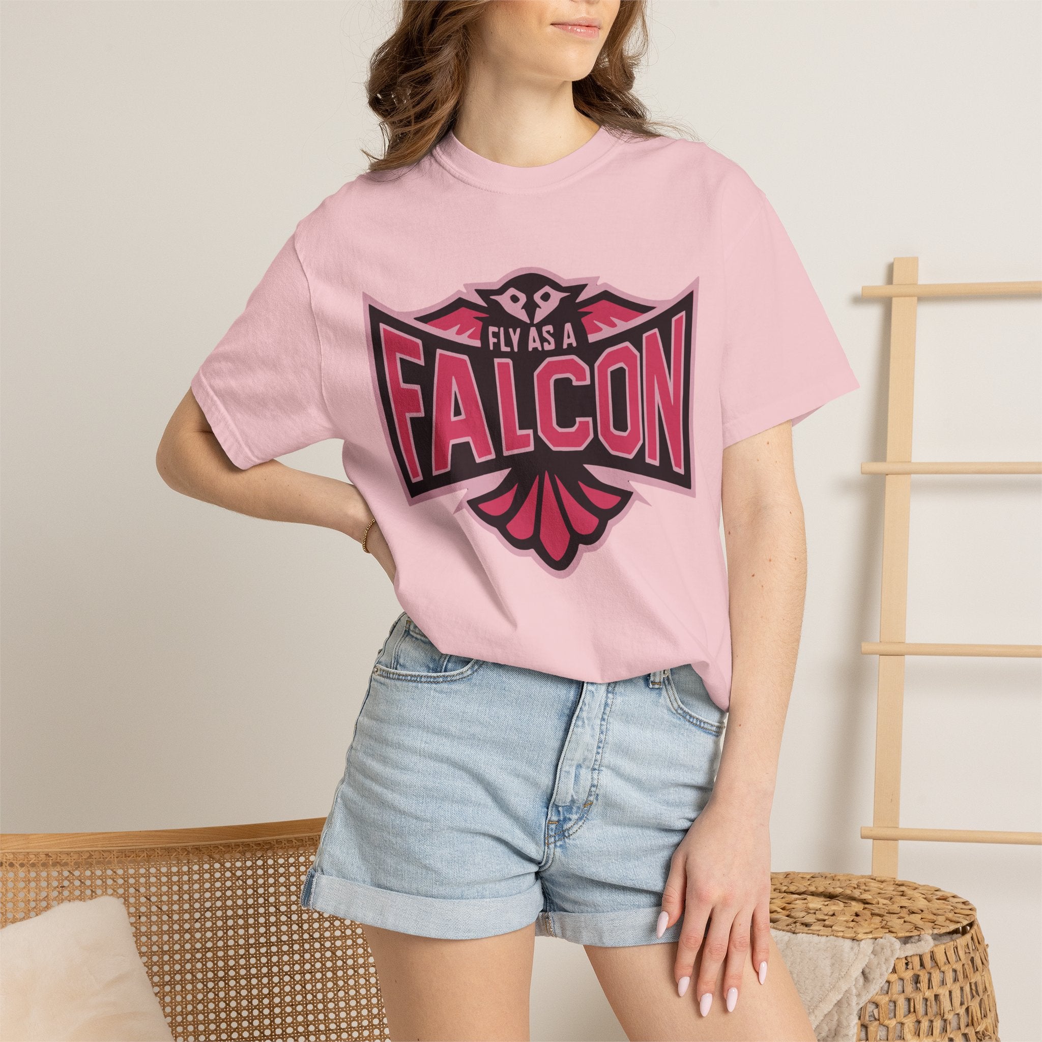 Fly As A Falcon T-Shirt | Wild Rose