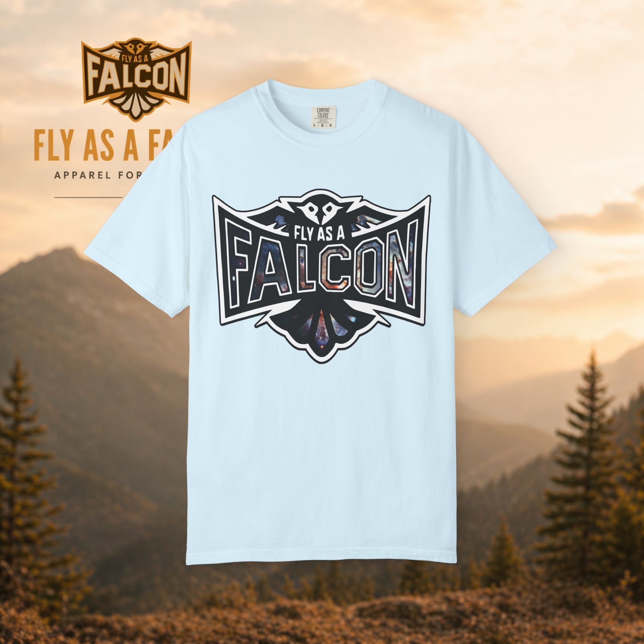 Fly As A Falcon Graphic T-Shirt | Cosmos