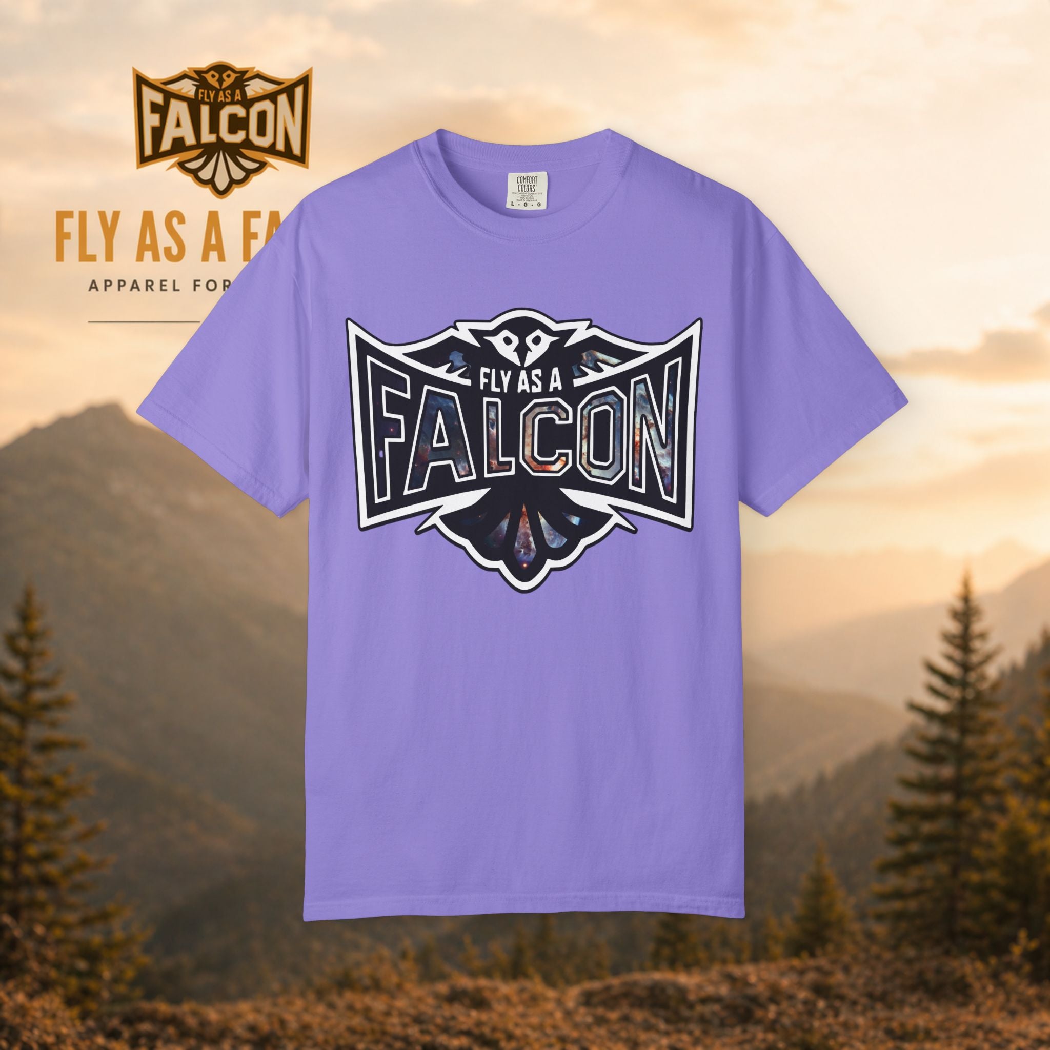 Fly As A Falcon Graphic T-Shirt | Cosmos