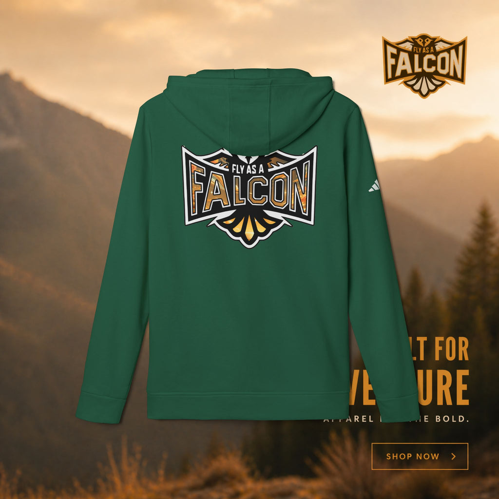 Fly As A Falcon Adidas Pullover Hoodie | Golden Haze