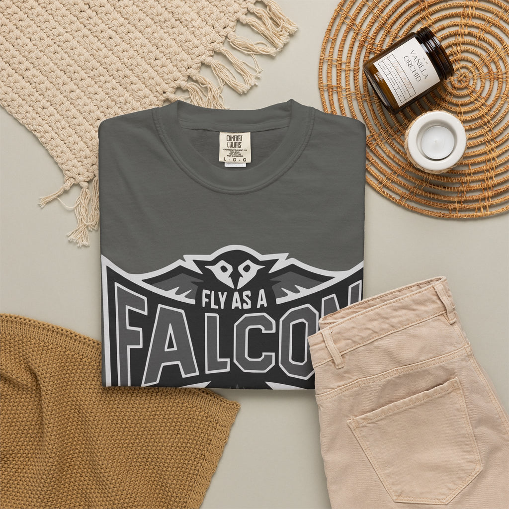 Fly As A Falcon T-Shirt  |  Granite