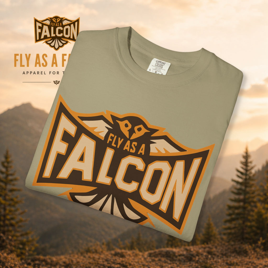 Fly As A Falcon T-Shirt | Sepia