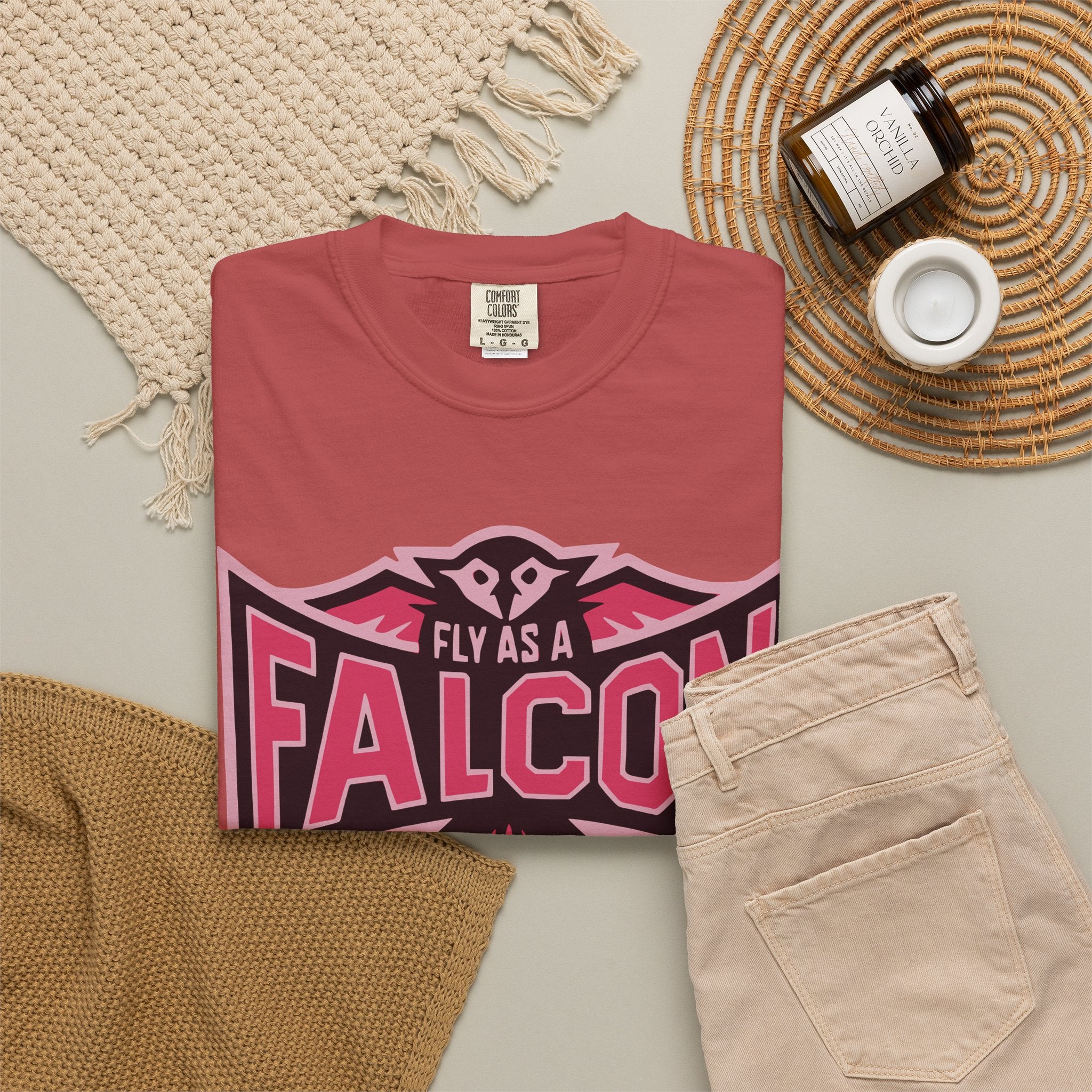 Fly As A Falcon T-Shirt | Wild Rose