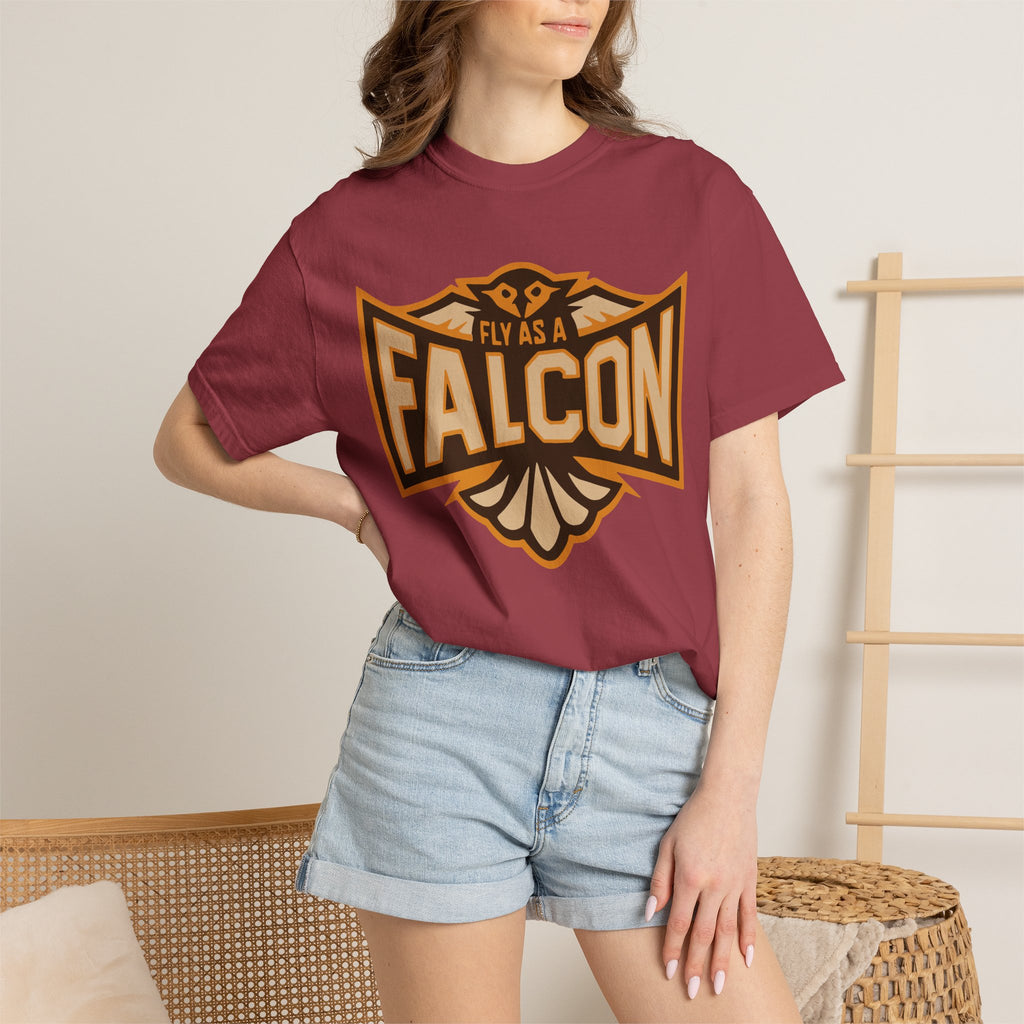 Fly As A Falcon T-Shirt | Sepia