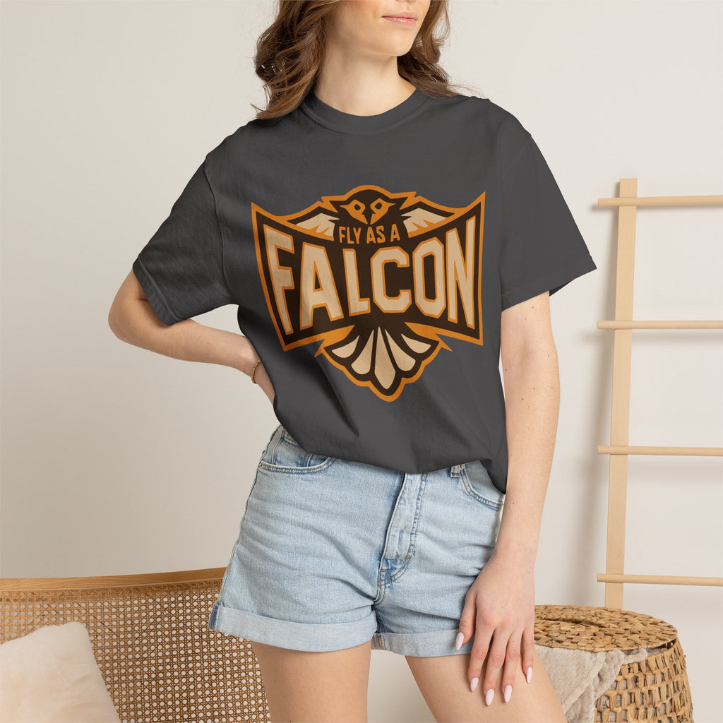 Fly As A Falcon T-Shirt | Sepia