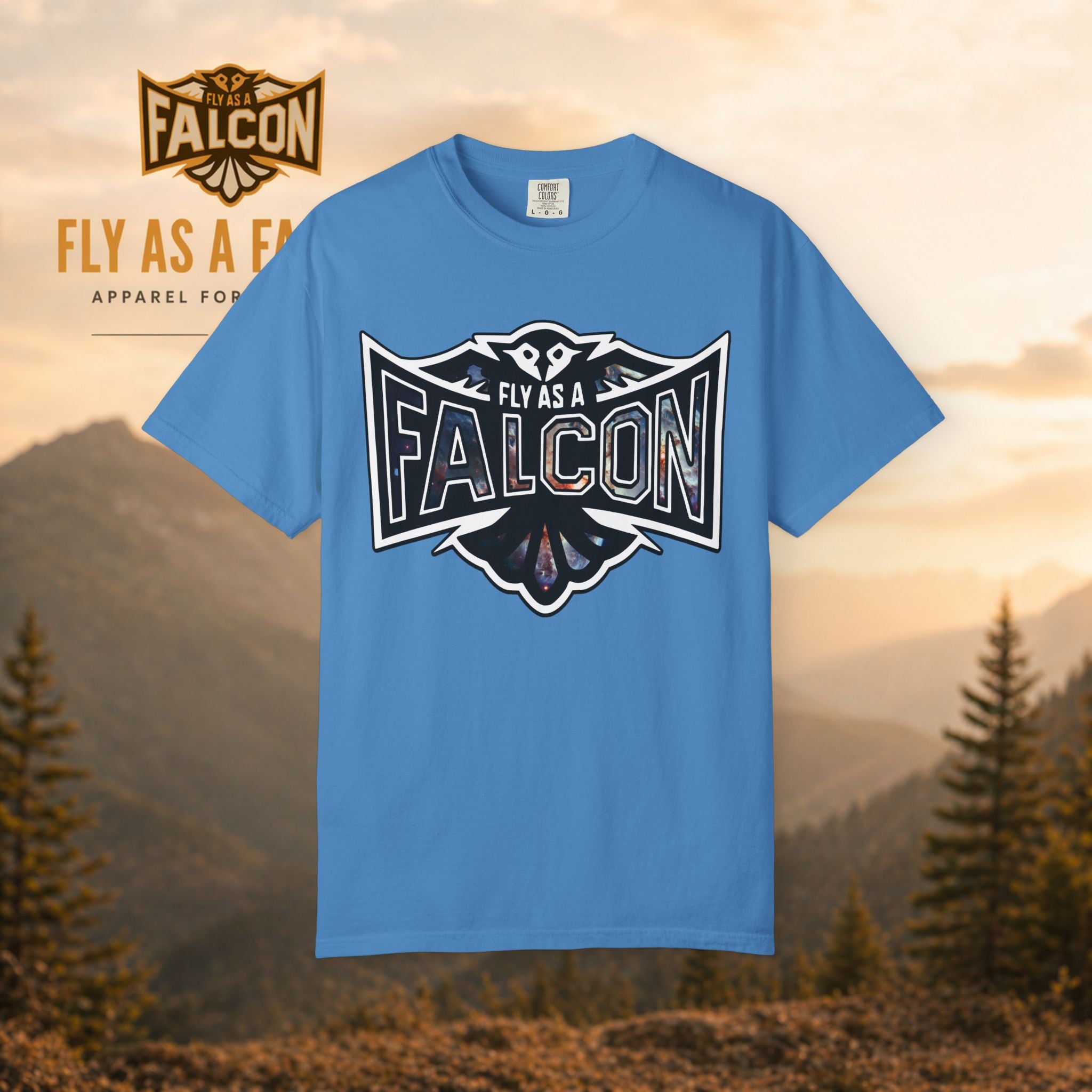Fly As A Falcon Graphic T-Shirt | Cosmos