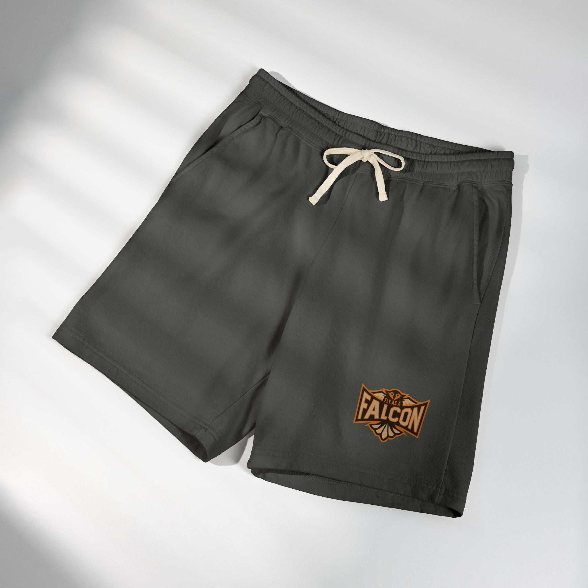 Fly As A Falcon Fleece Sweat Shorts | Sepia