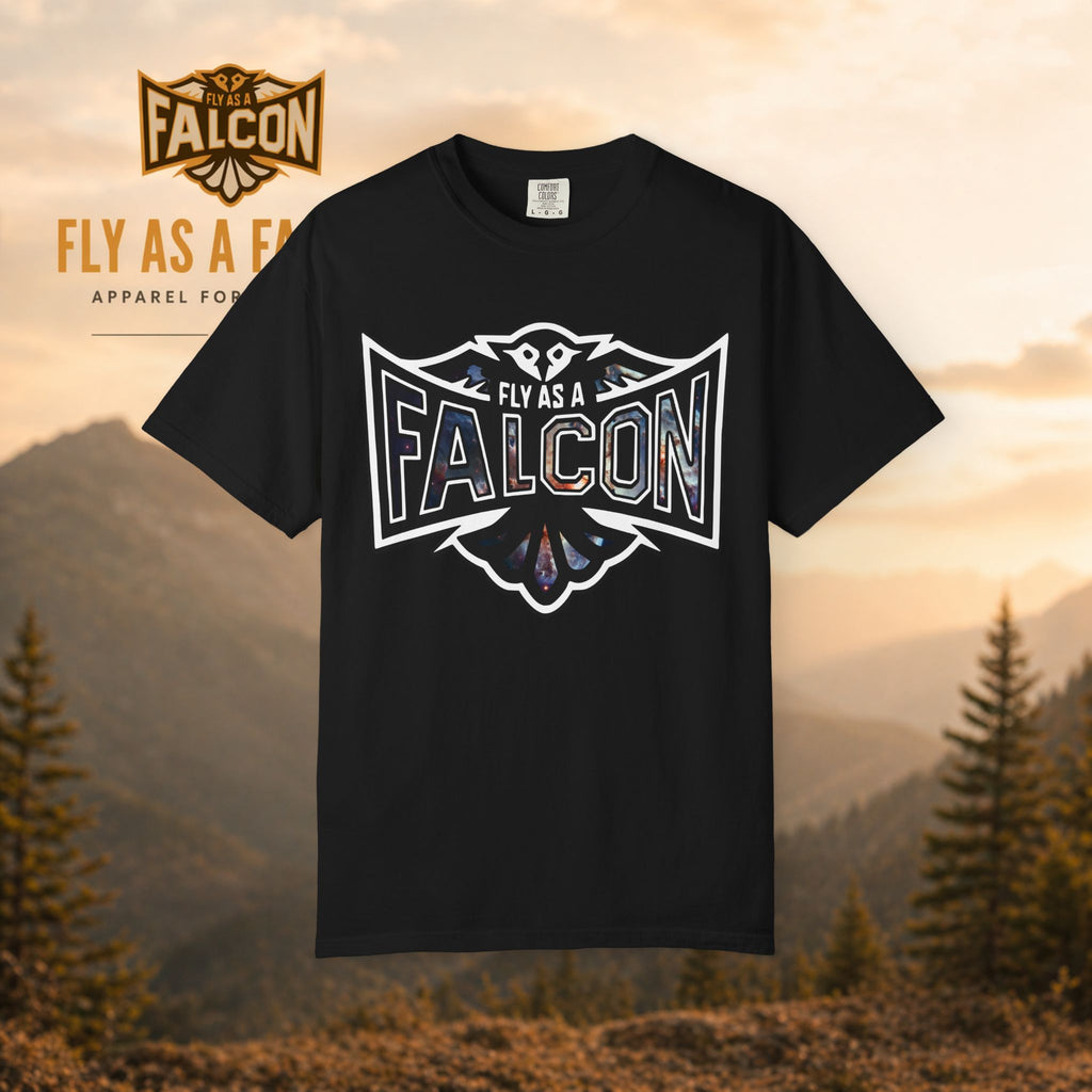 Fly As A Falcon Graphic T-Shirt | Cosmos