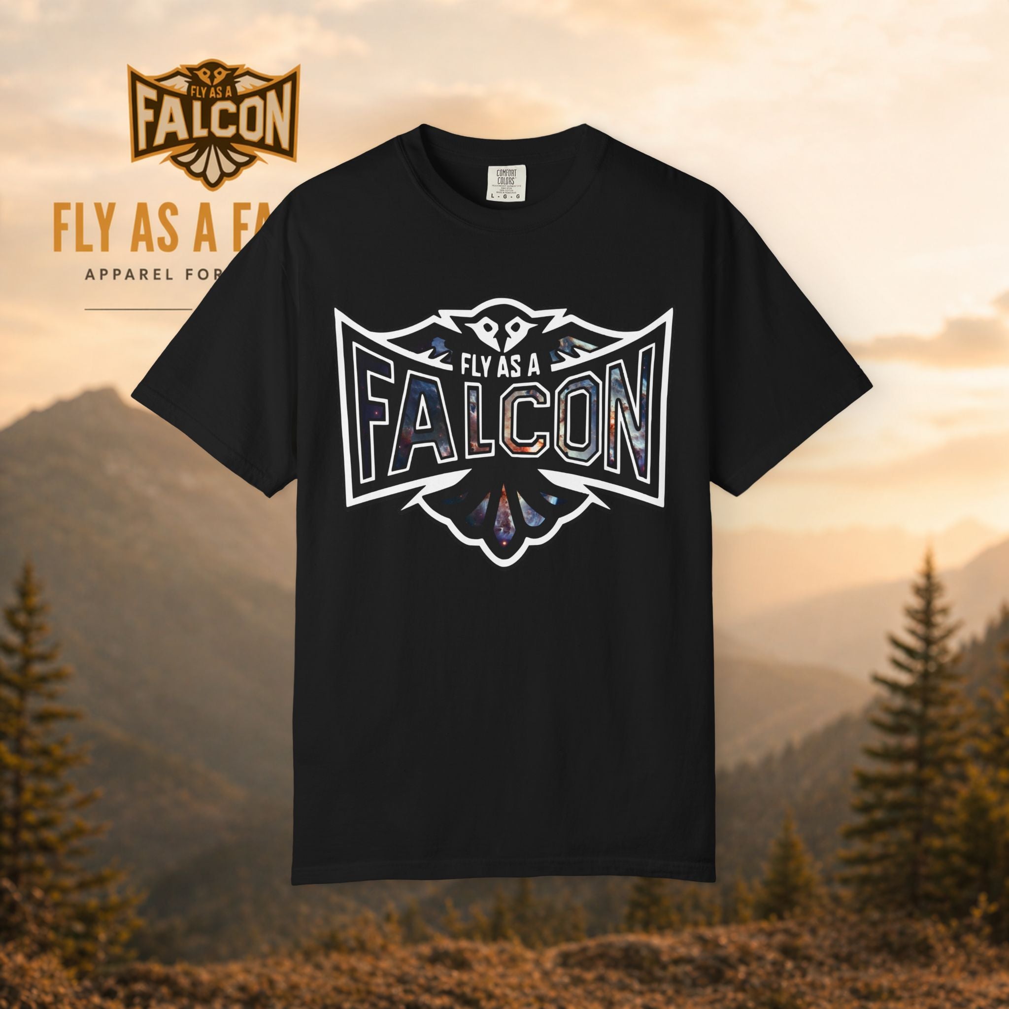 Fly As A Falcon Graphic T-Shirt | Cosmos