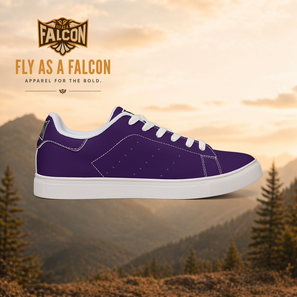 Fly As A Falcon Purple Low-Top Sneakers | Cosmos