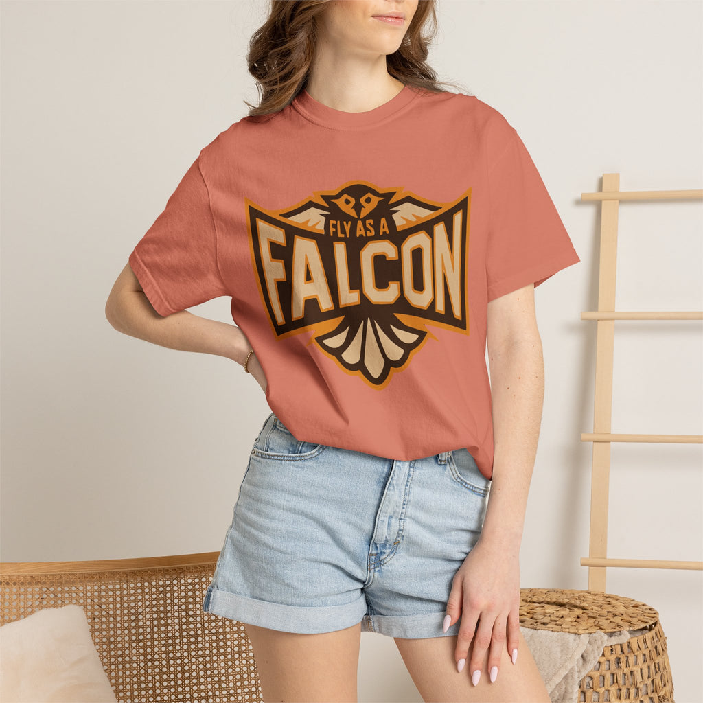 Fly As A Falcon T-Shirt | Sepia
