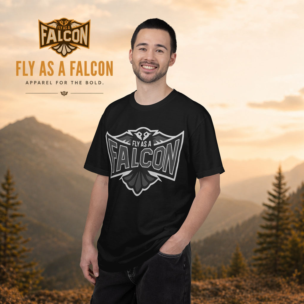 Fly As A Falcon T-Shirt  |  Granite