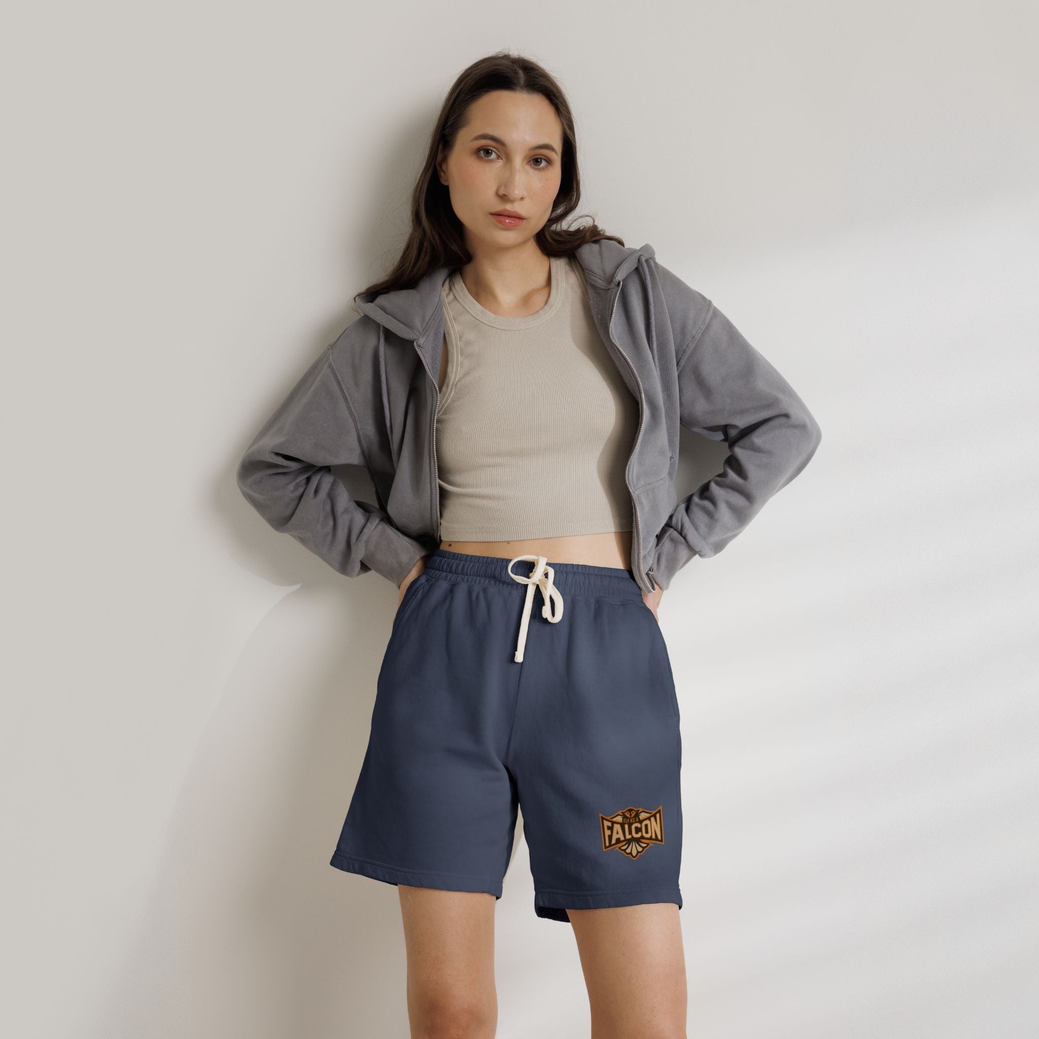 Fly As A Falcon Fleece Sweat Shorts | Sepia