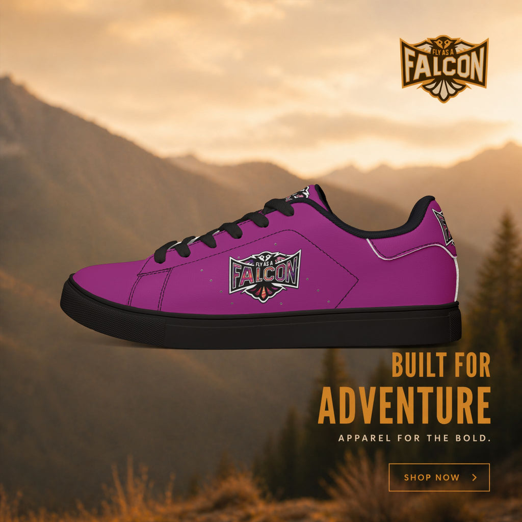Fly As A Falcon Leather Low-Top Sneakers | Ocean Set