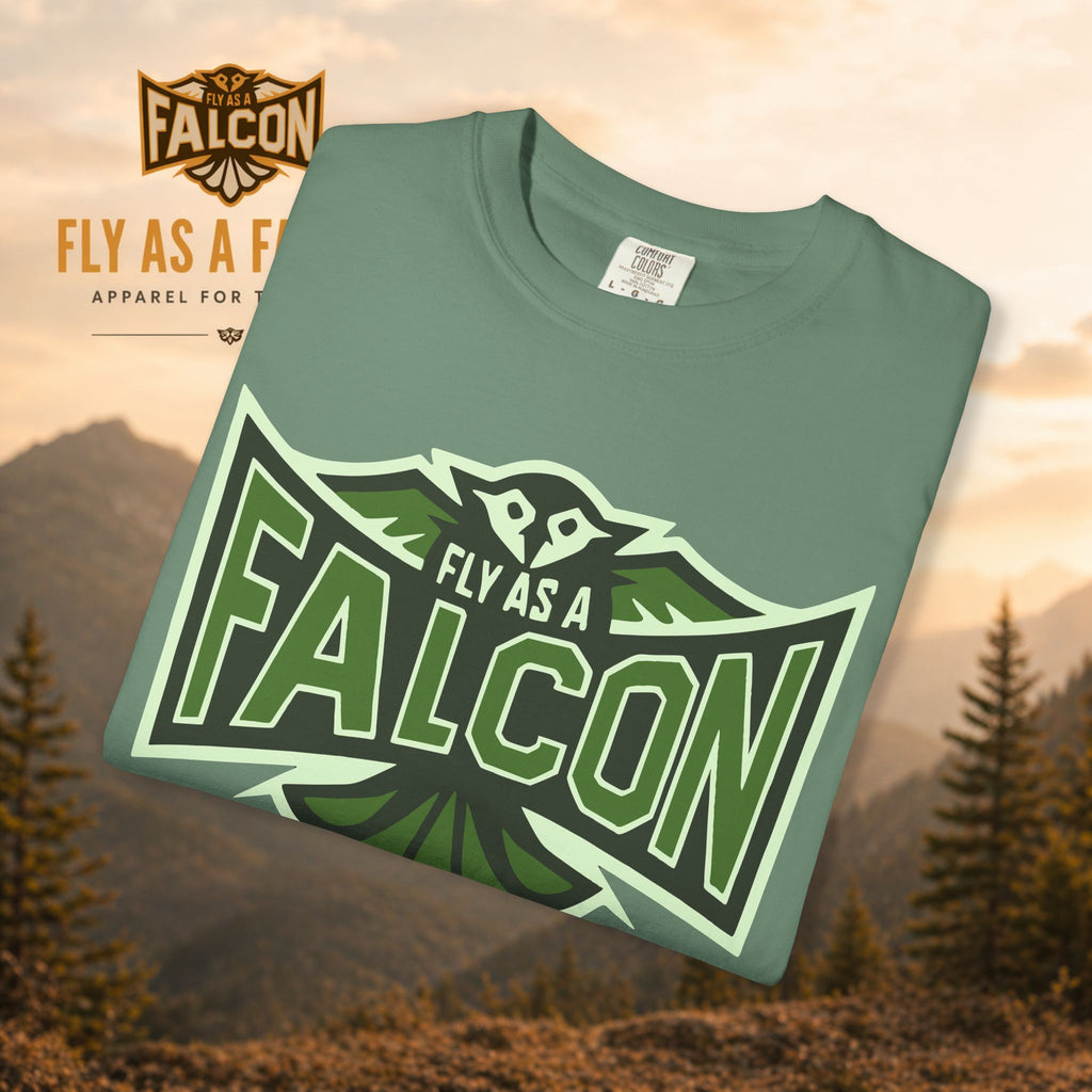 Fly As A Falcon T-Shirt | Forest Ash Retro