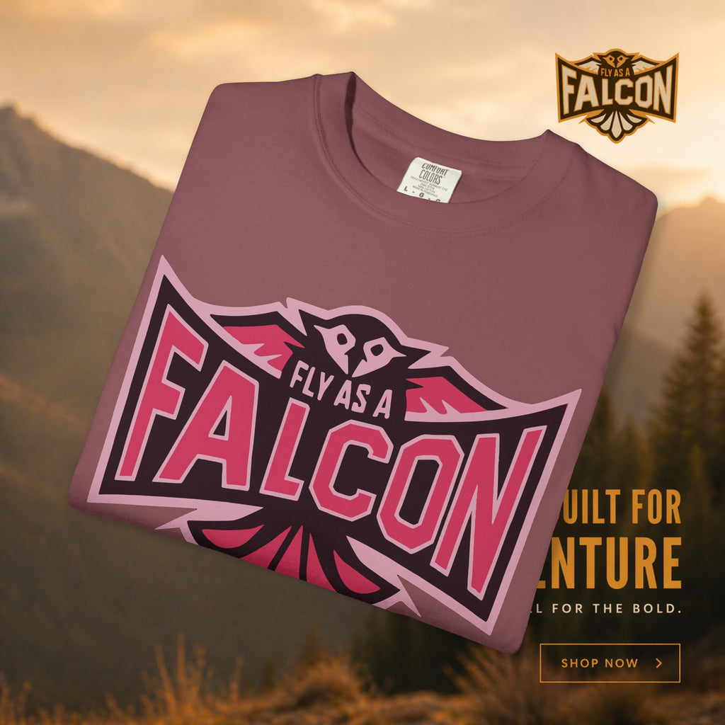 Fly As A Falcon T-Shirt | Wild Rose