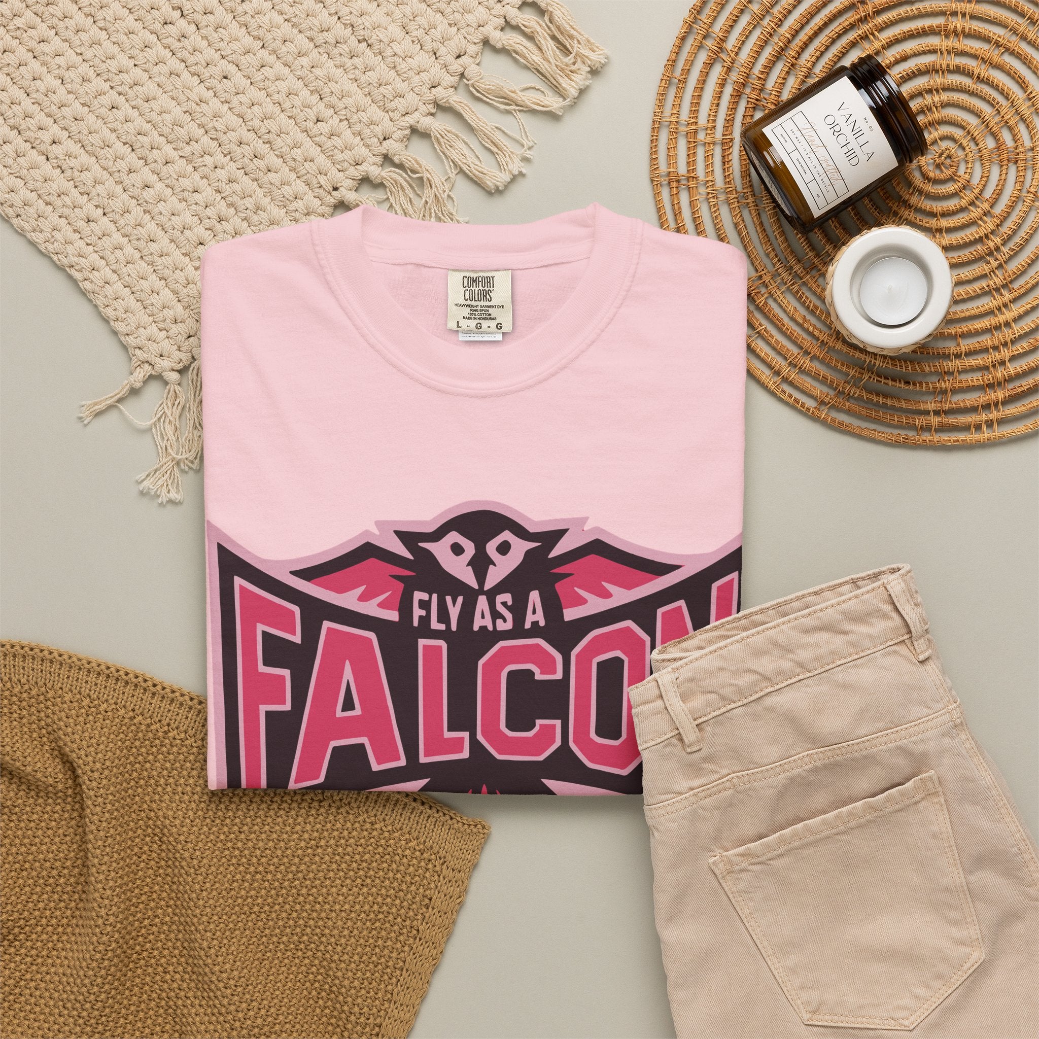 Fly As A Falcon T-Shirt | Wild Rose