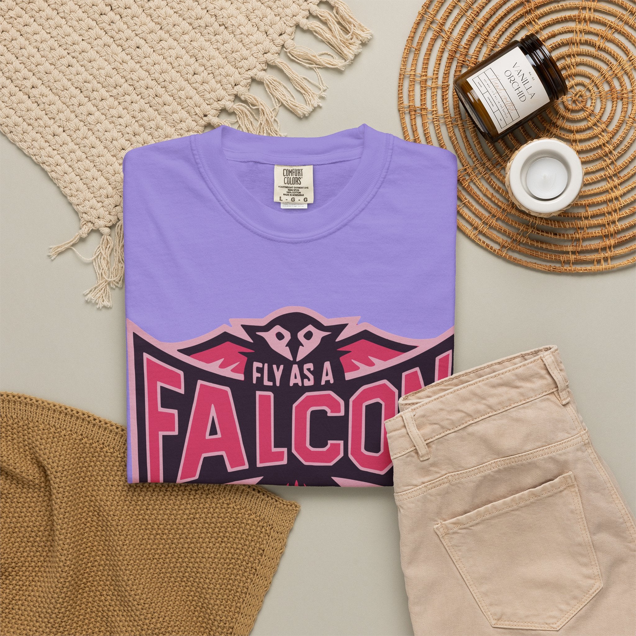 Fly As A Falcon T-Shirt | Wild Rose