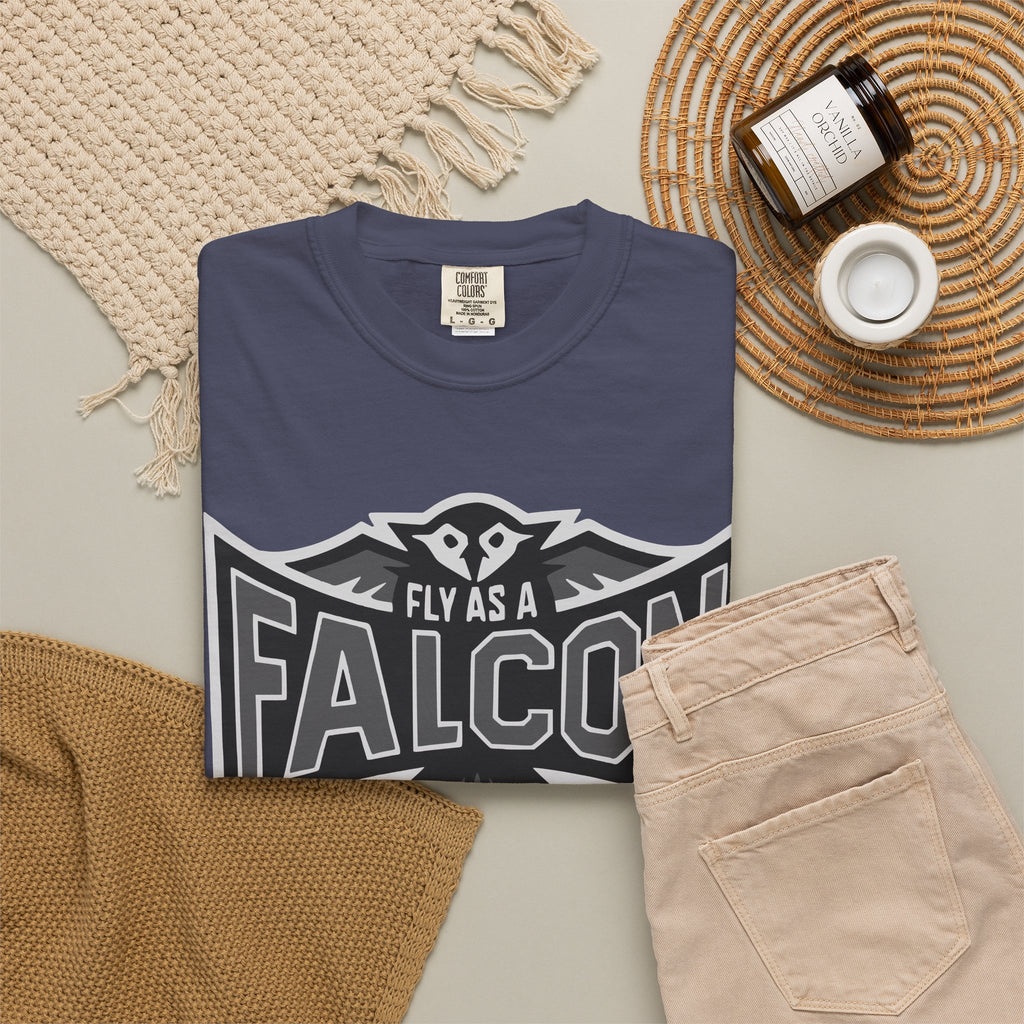 Fly As A Falcon T-Shirt  |  Granite