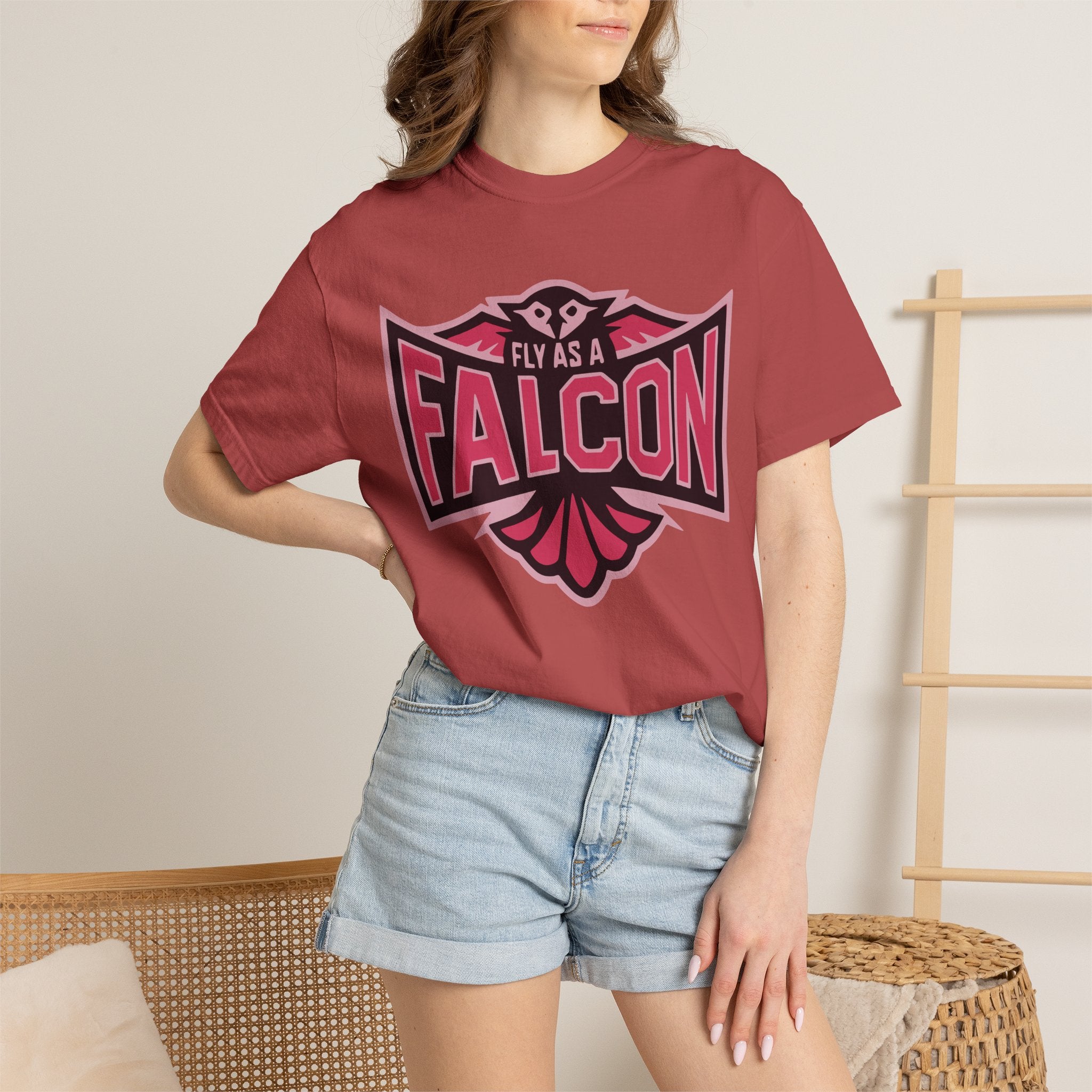 Fly As A Falcon T-Shirt | Wild Rose