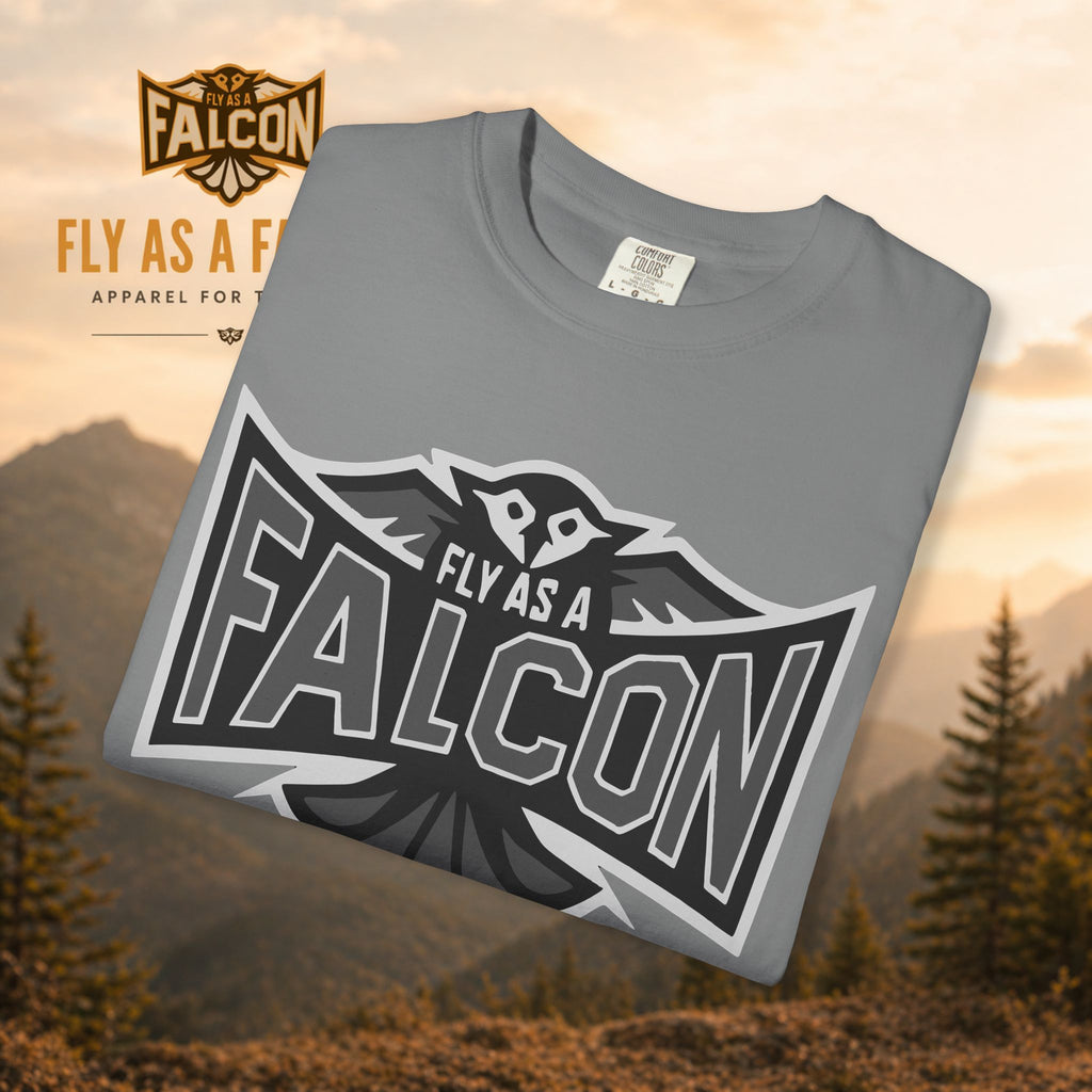 Fly As A Falcon T-Shirt  |  Granite