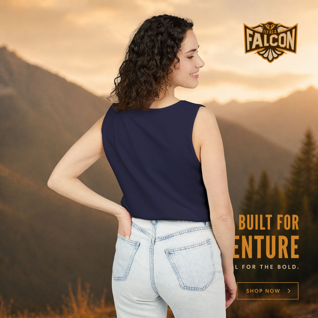 Fly As A Falcon Tank Top |  Sepia