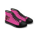 Fly As A Falcon Women’s High Top Sneakers | Wild Rose Pink Athletic Fashion Shoes